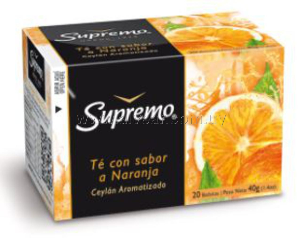 TE SUPREMO NARANJA IMPERIAL 20 SOBRES