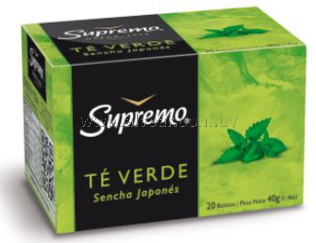 TE SUPREMO VERDE 20 SOBRES