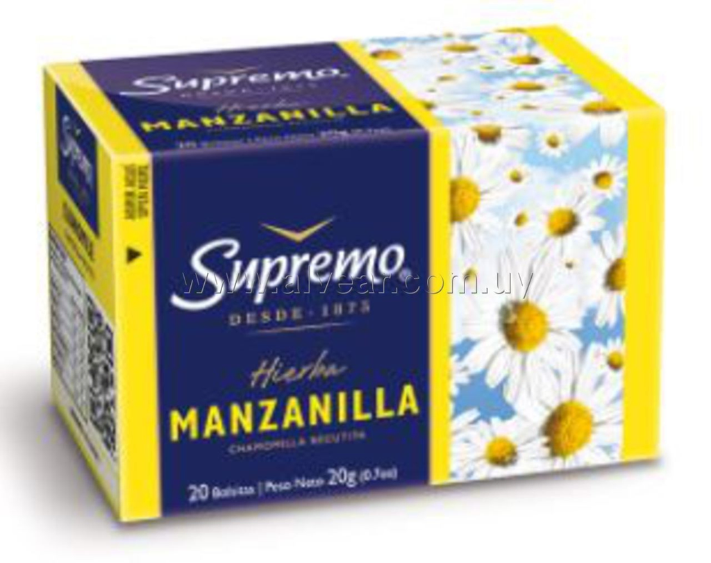 TE SUPREMO MANZANILLA 20 SOBRES