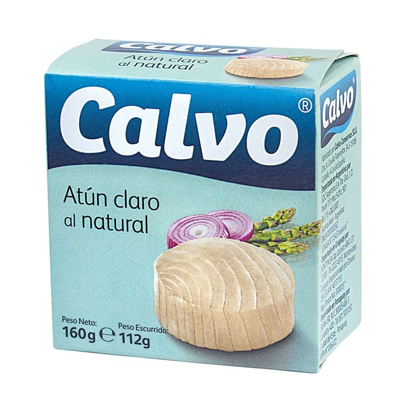 ATUN AL NATURAL CALVO 160 GR