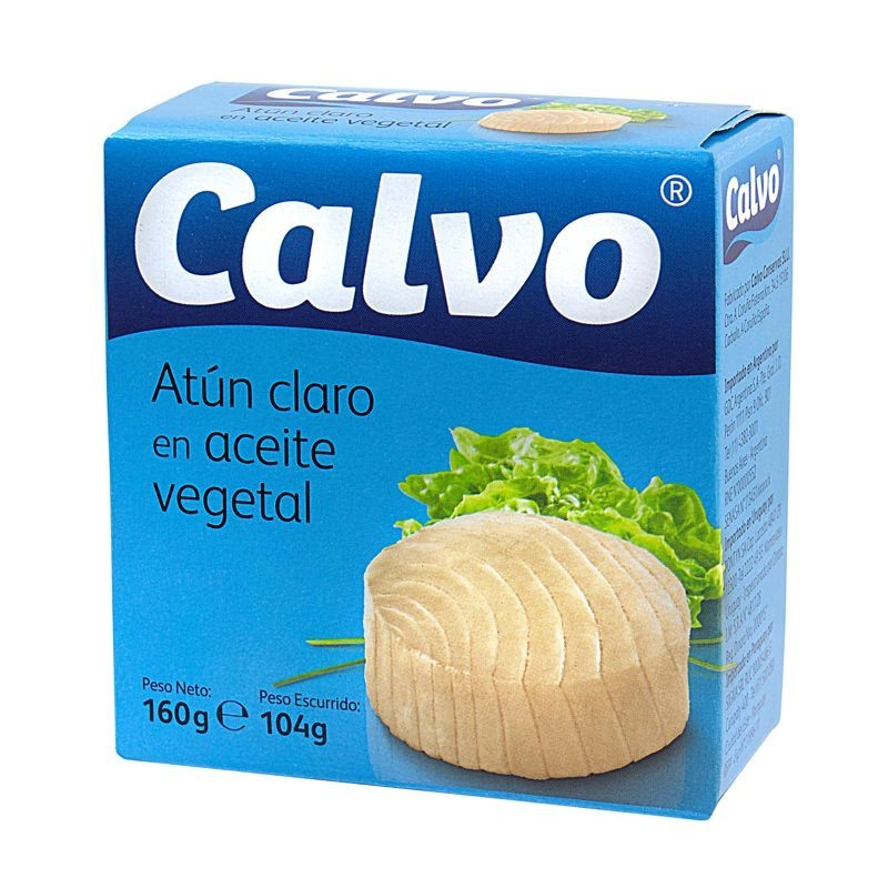 ATUN EN ACEITE VEGETAL CALVO 160 GR