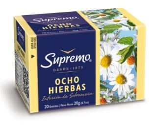TE SUPREMO OCHO HIERBAS 20 SOBRES