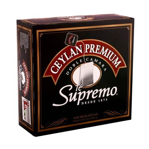 TE SUPREMO PREMIUM CEYLAN NEGRO 100 SOBRES