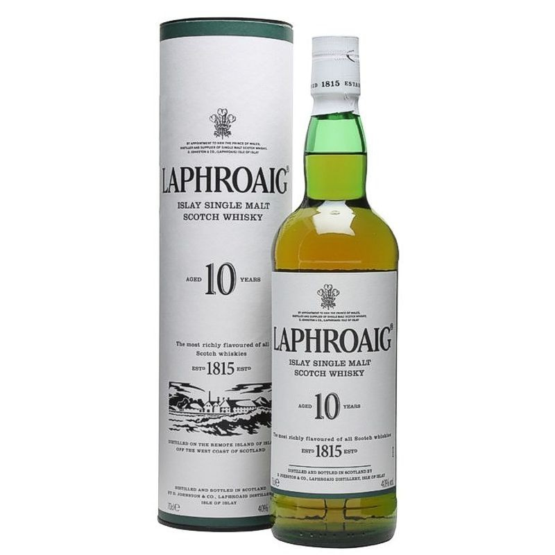 WHISKY LAPHROAIG 10 AÑOS SINGLE MALT 750 ML