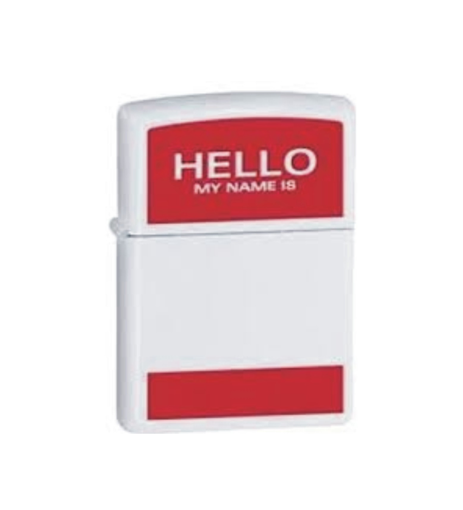 ZIPPO 24809 HELLO MY NAME IS