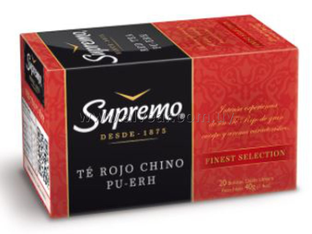 TE SUPREMO ROJO 20 SOBRES