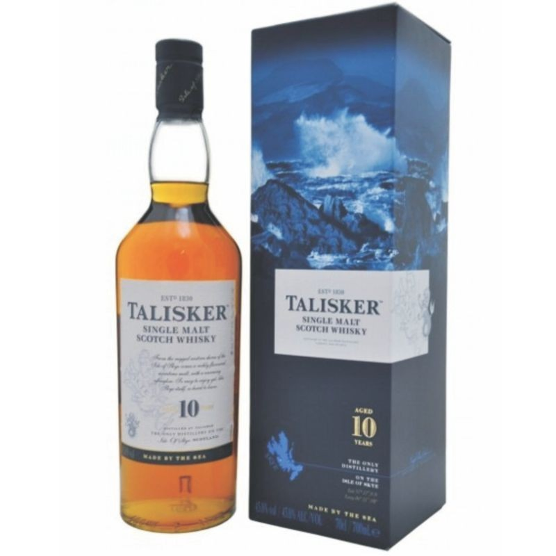 Whisky talisker 10 años single malt 1 lt