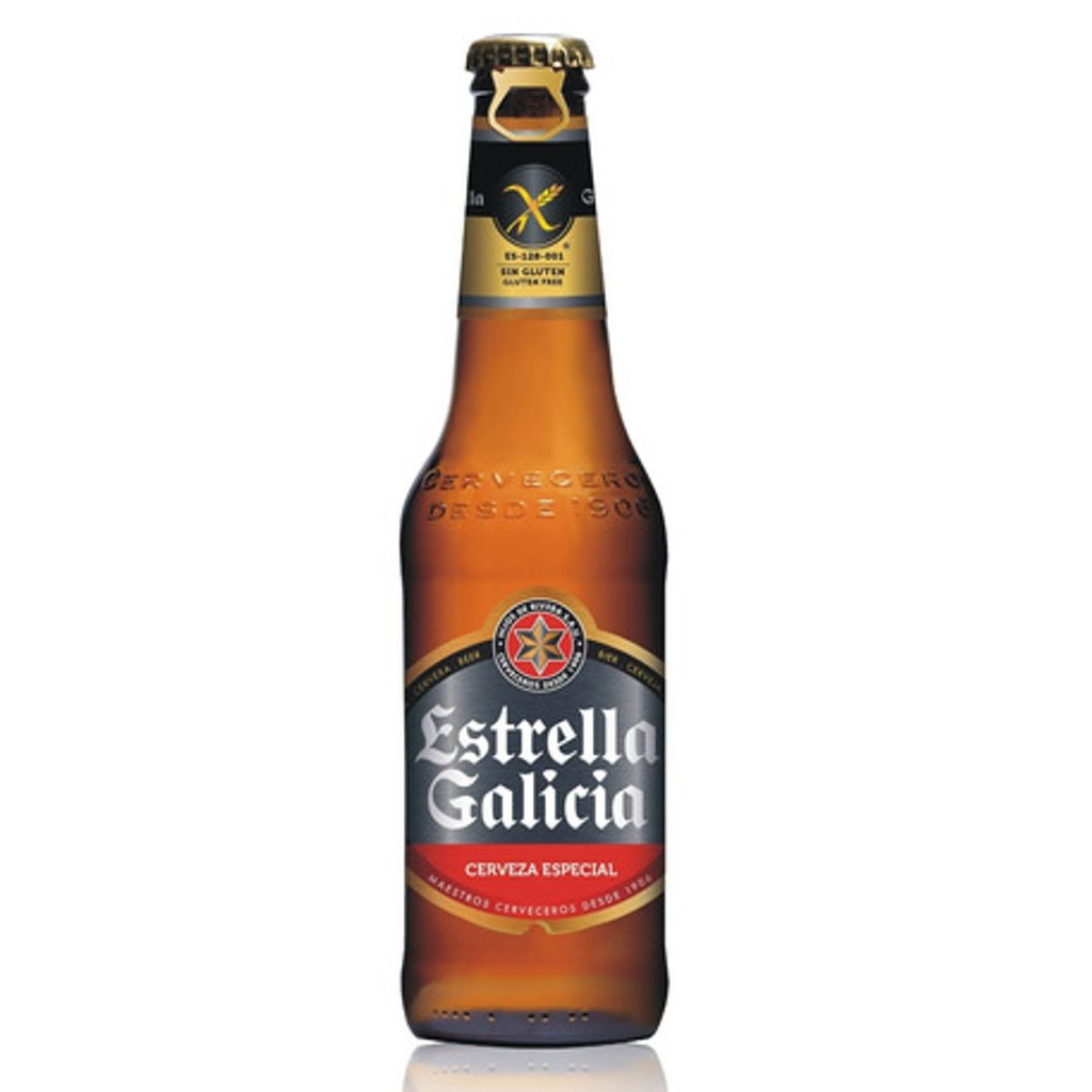 Cerveza estrella de galicia sin gluten 330 ml