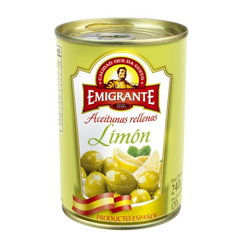 Aceitunas emigrante limon 240 gr