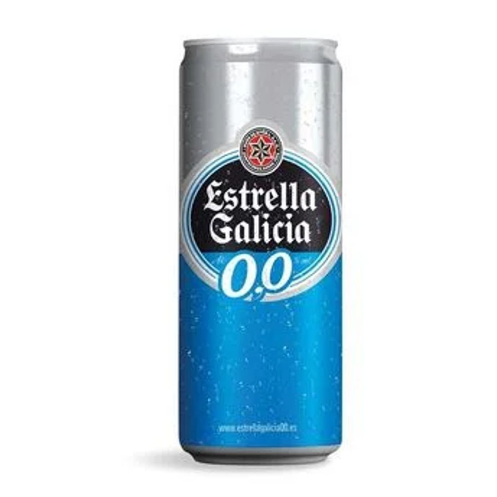 Cerveza estrella de galicia 0% alcohol 330 ml lata