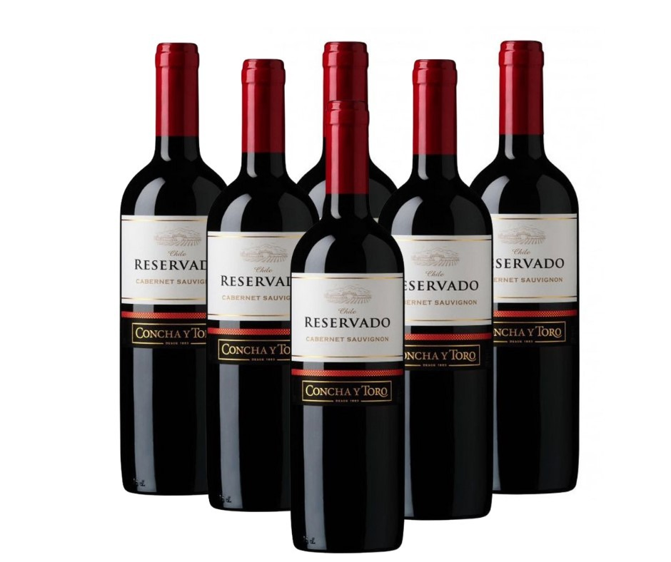 VINO CONCHA Y TORO RESERVADO CABERNET SAUVIGNON PROMO X 6