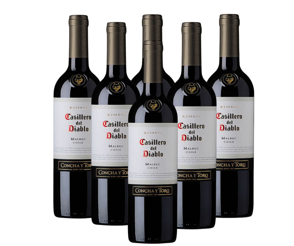 VINO CASILLERO DEL DIABLO MALBEC PROMO X 6