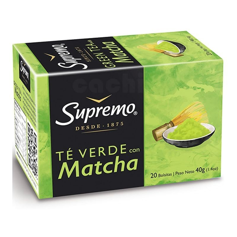 TE SUPREMO VERDE CON MATCHA 20 SOBRES