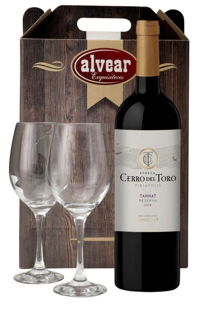 VINO CERRO DEL TORO RESERVA + 2 COPAS
