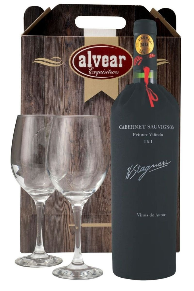 VINO H.STAGNARI CABERNET SAUVIGNON 1X1 + 2 COPAS