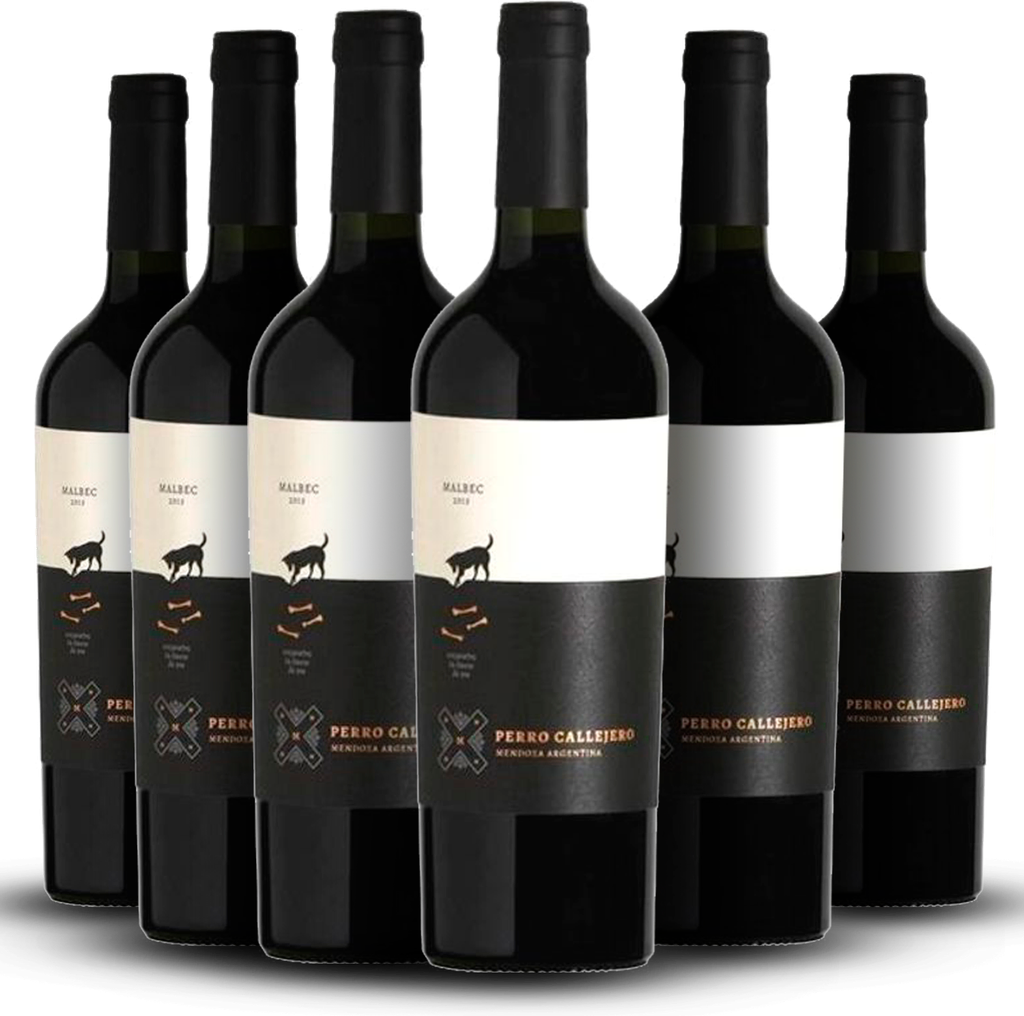 VINO PERRO CALLEJERO MENDOCINO PROMO X 6