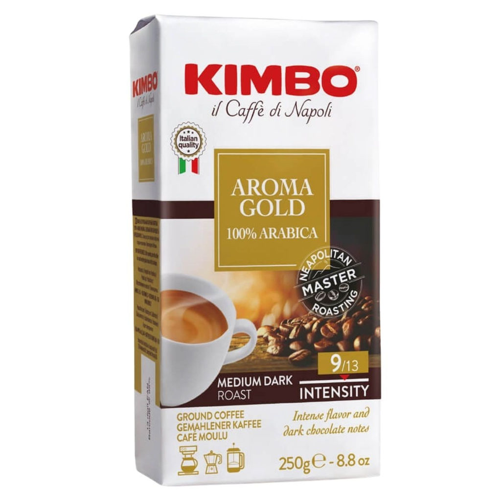CAFE KIMBO GOLD 100 % ARABICA MOLIDO 250 GR
