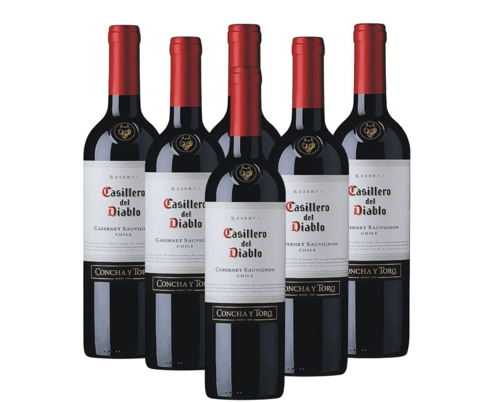 VINO CASILLERO DEL DIABLO CABERNET SAUVIGNON PROMO X 6