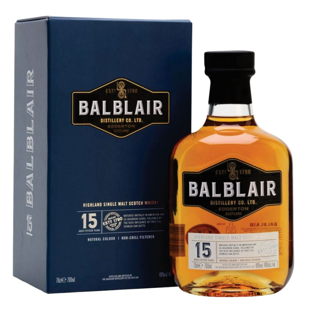 WHISKY BALBLAIR 15 AÑOS SINGLE MALT 700 ML