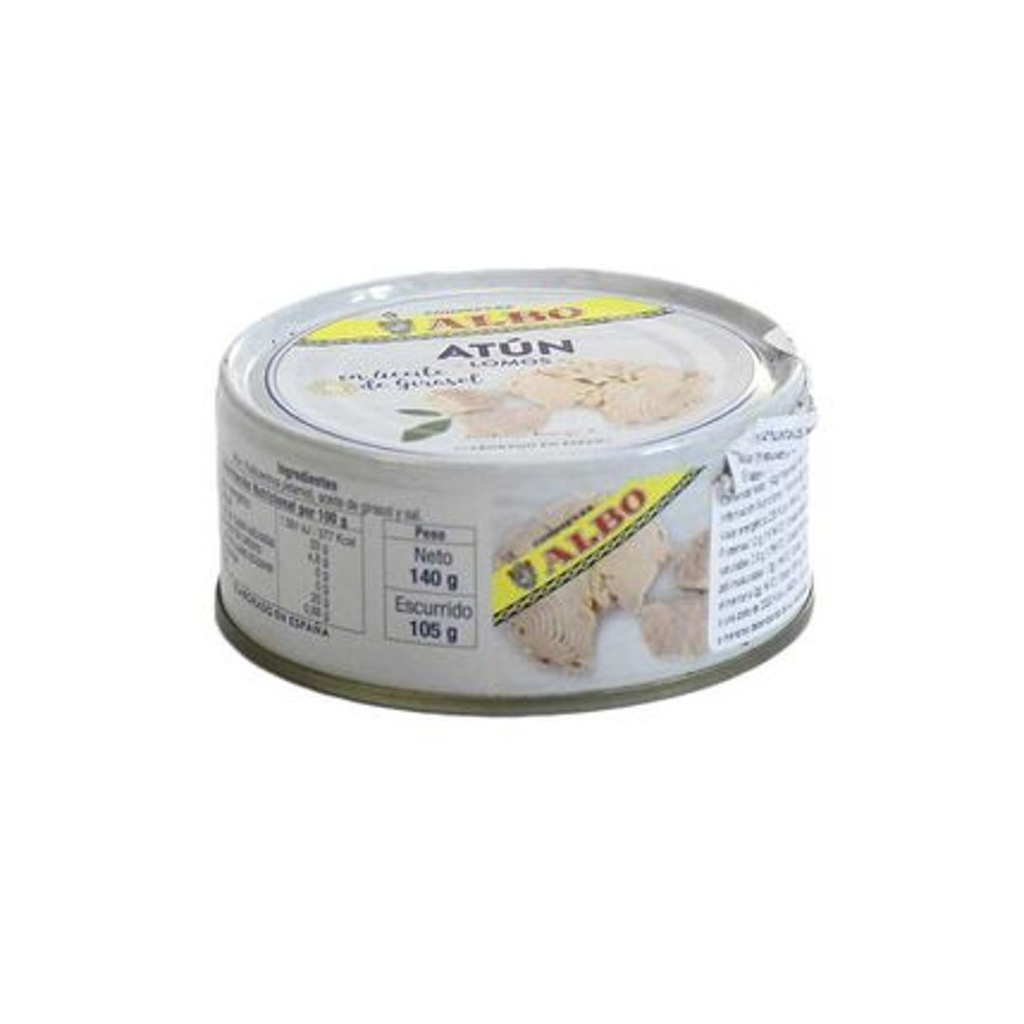 ATUN EN ACEITE LOMOS ALBO 140 GR