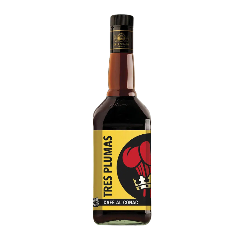 LICOR DE CAFE AL COGNAC TRES PLUMAS 750 ML