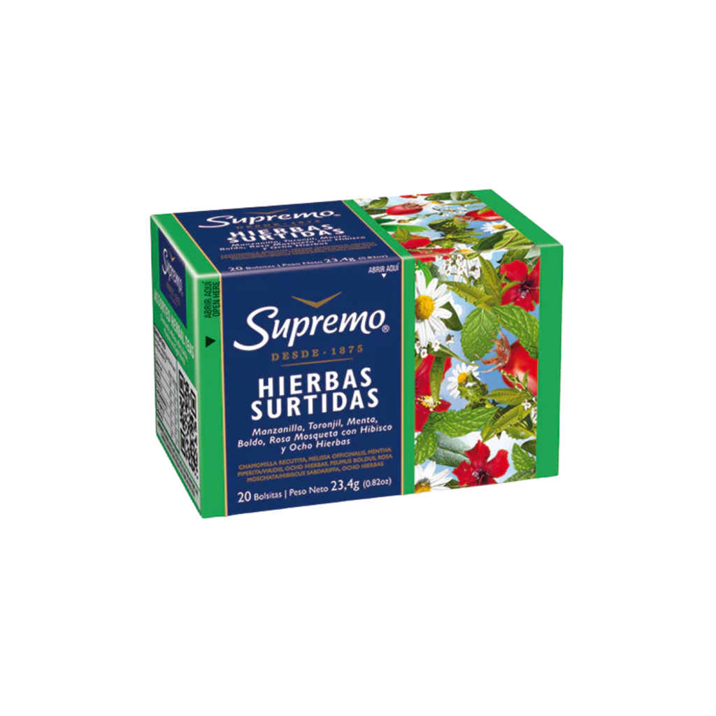 TE SUPREMO HIERBAS SURTIDAS X 20 SOBRES