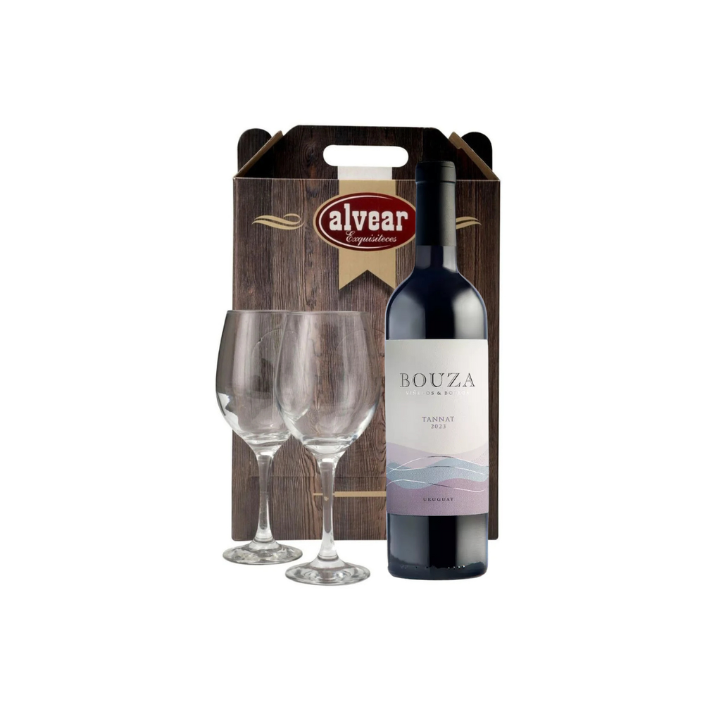 VINO BOUZA + 2 COPAS