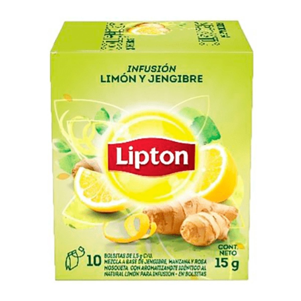 TE LIPTON LIMON Y GENGIBRE 10 SOBRES INFUSION