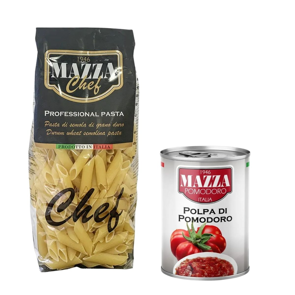 PENNE RIGATE MAZZA 500 GR + SALSA 400 GR