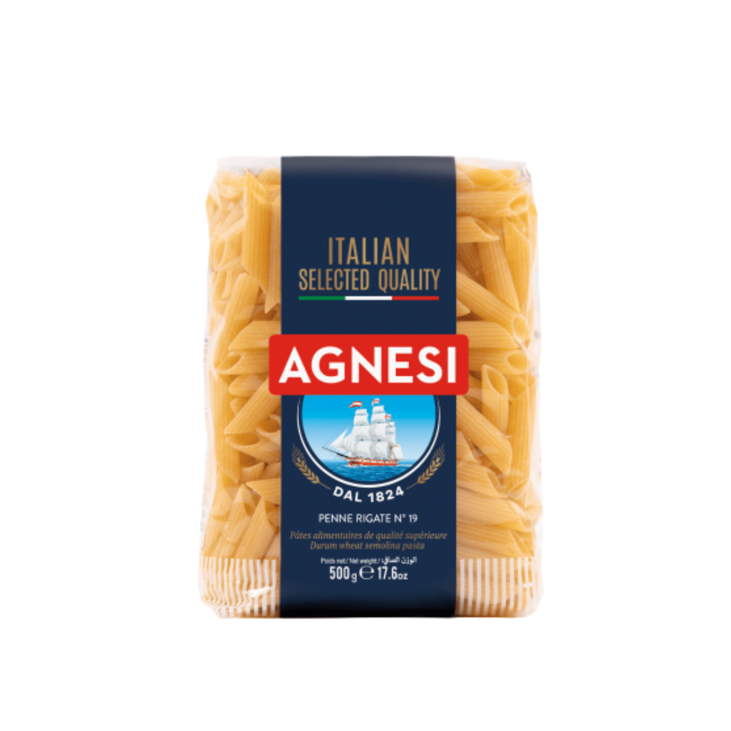 PASTA AGNESI LE PENNE RIGATE N° 19 500 GR