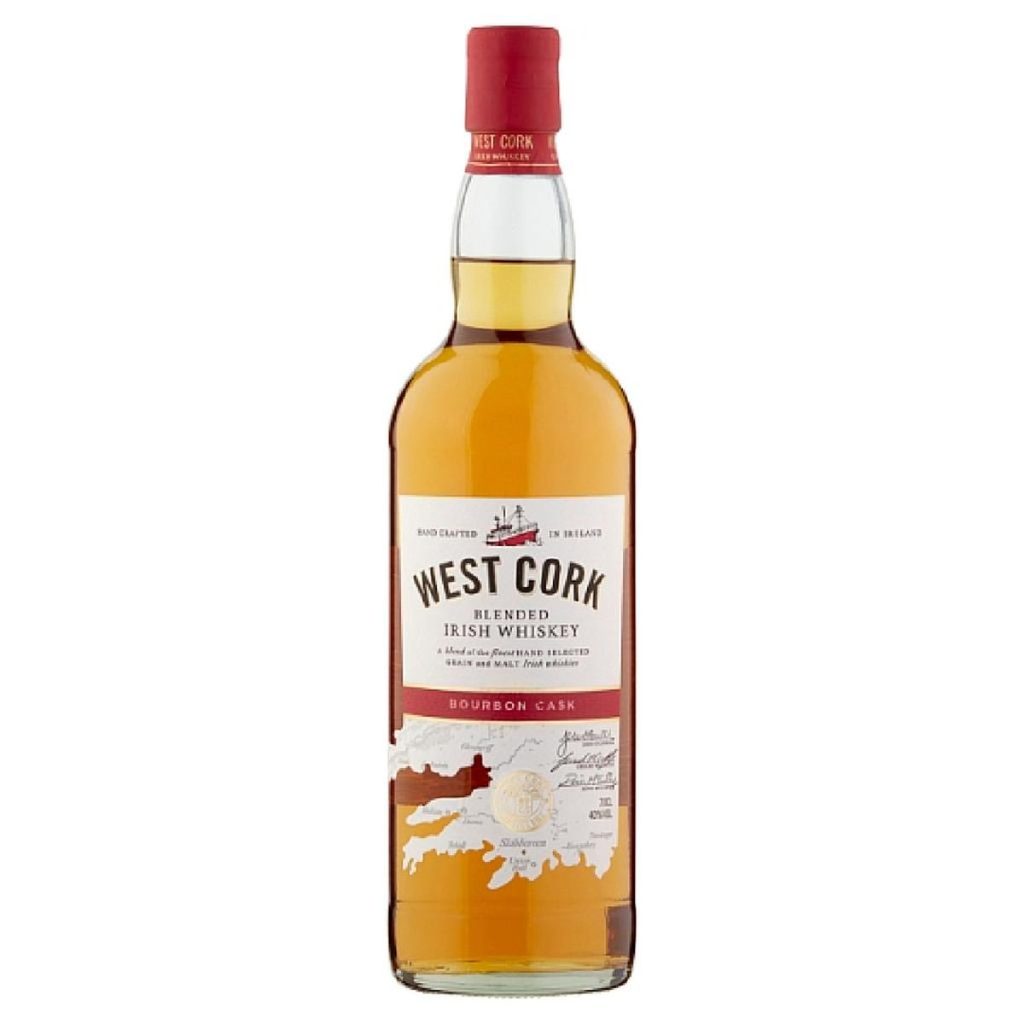 WHISKY WEST CORK BOURBON CASK IRLANDES 700 ML