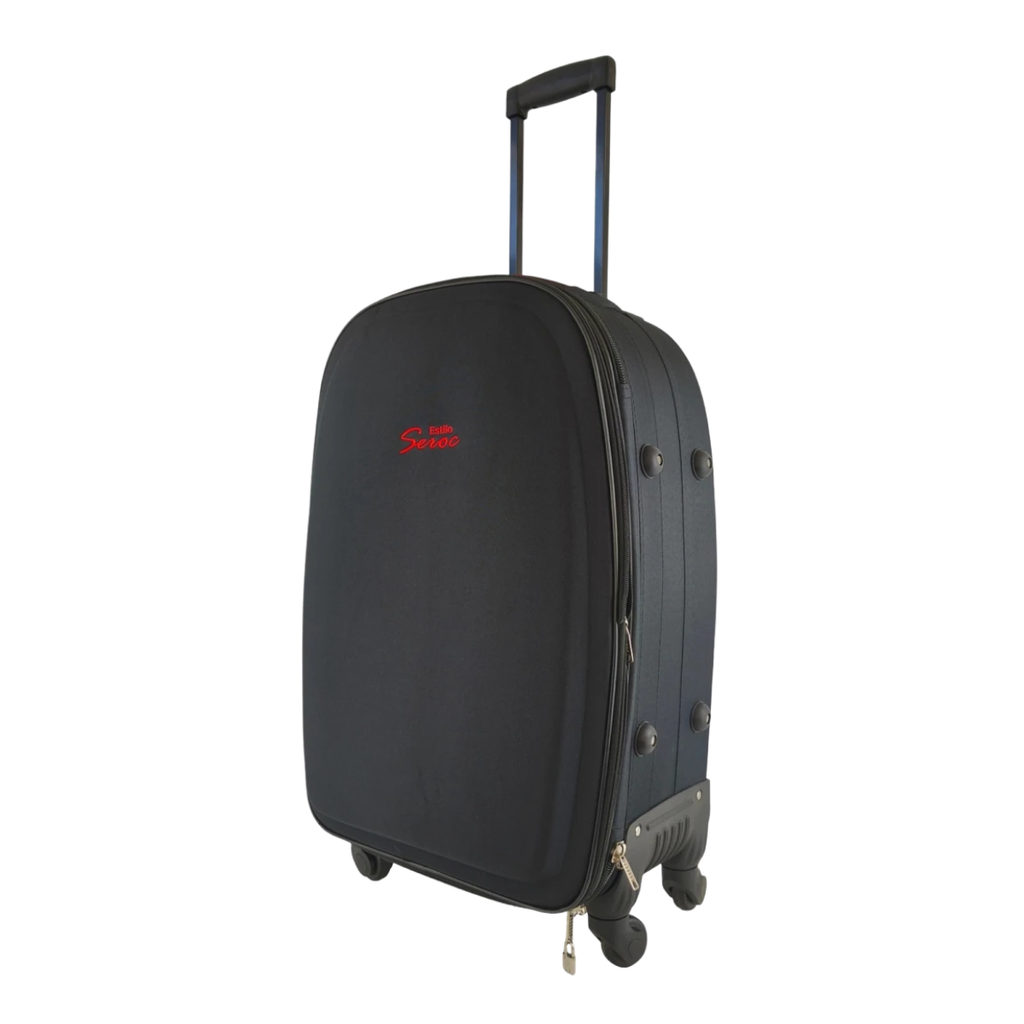 VALIJA DE TELA MEDIANA NEGRA