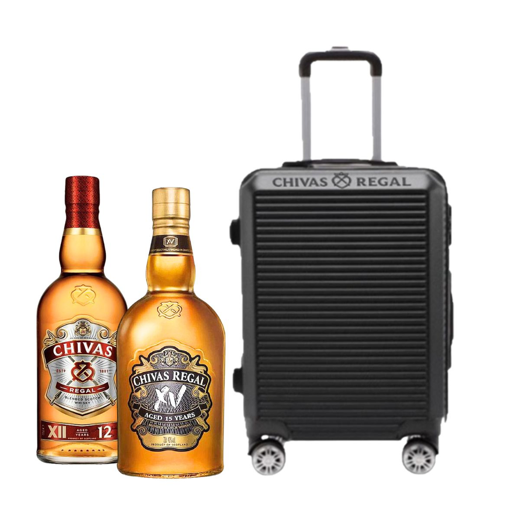 WHISKY CHIVAS REGAL 12 + CHIVAS REGAL 15 + CARRY ON DE REGAL
