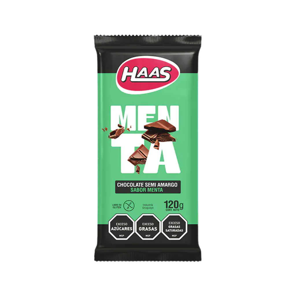 TABLETA HAAS MENTA 120 GR