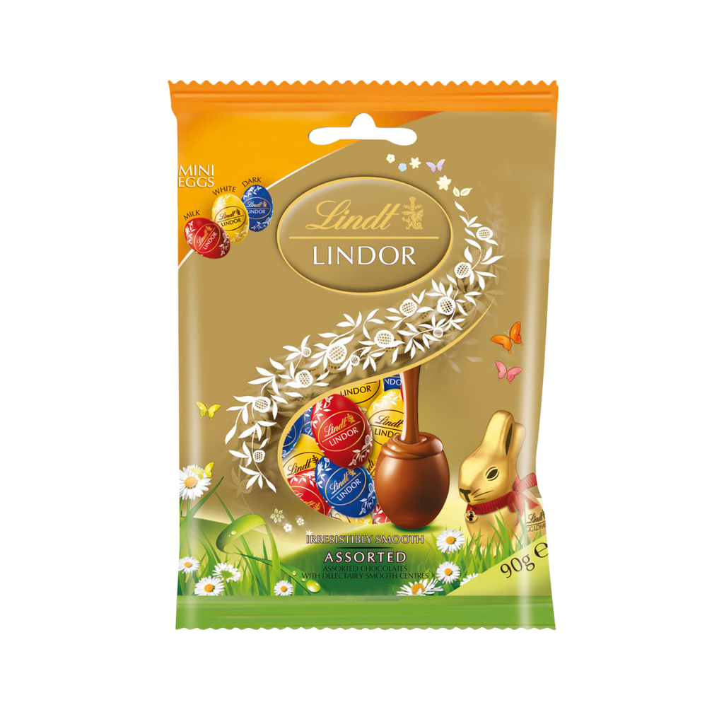 MINI HUEVOS LINDOR SURTIDOS  90 GR