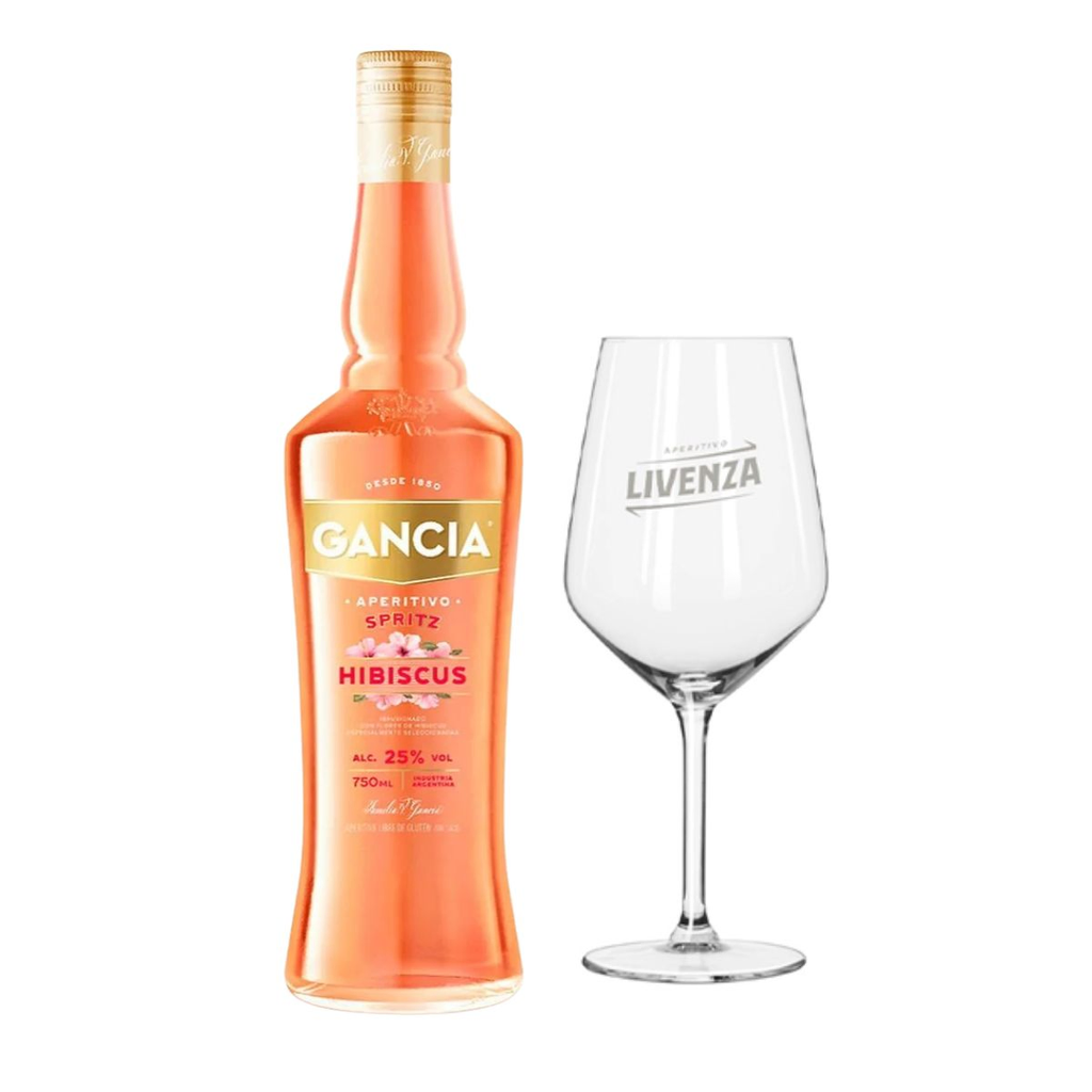 GANCIA HIBISCUS 750 ML + COPA DE OBSEQUIO