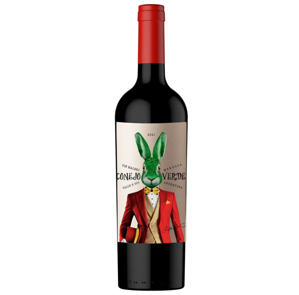 VINO CONEJO VERDE MALBEC 750 ML