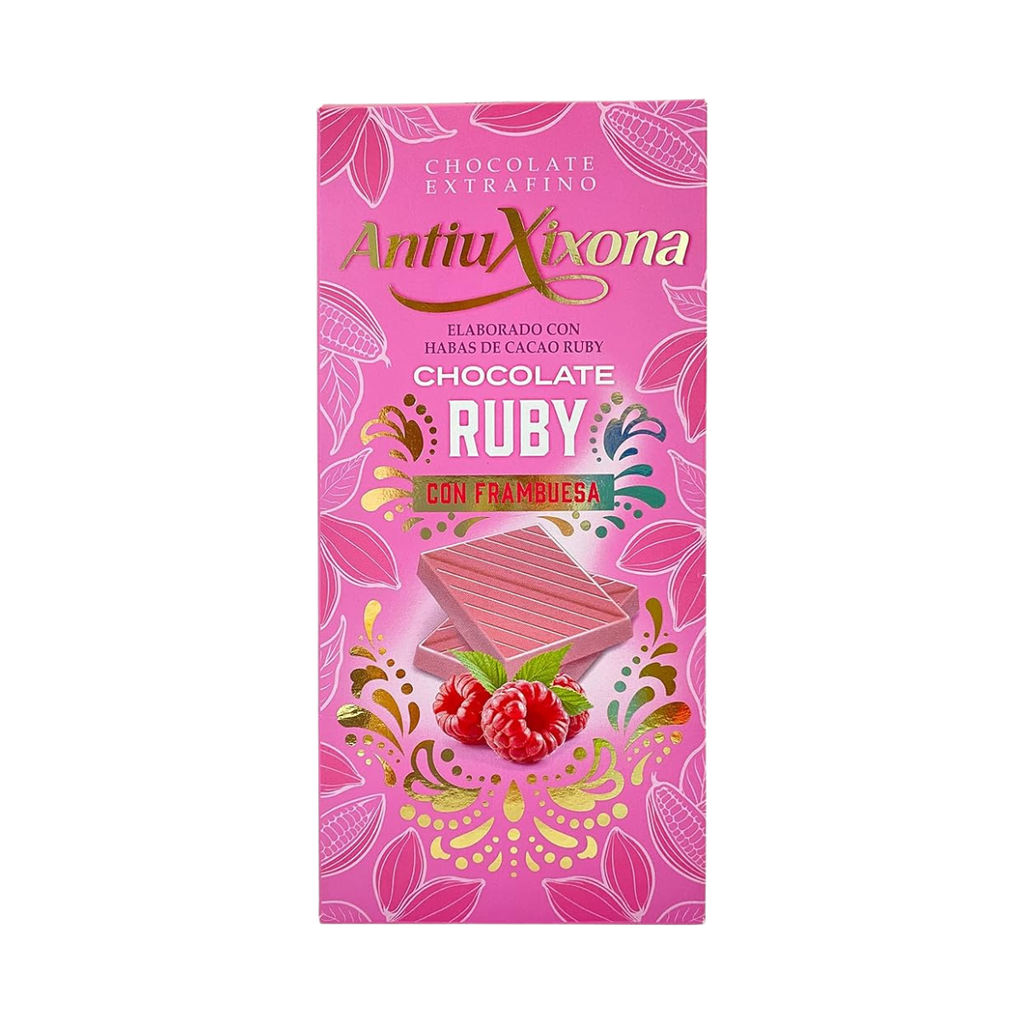 TABLETA ANTIUXIXONA RUBY CON FRAMBUESA 100 GR